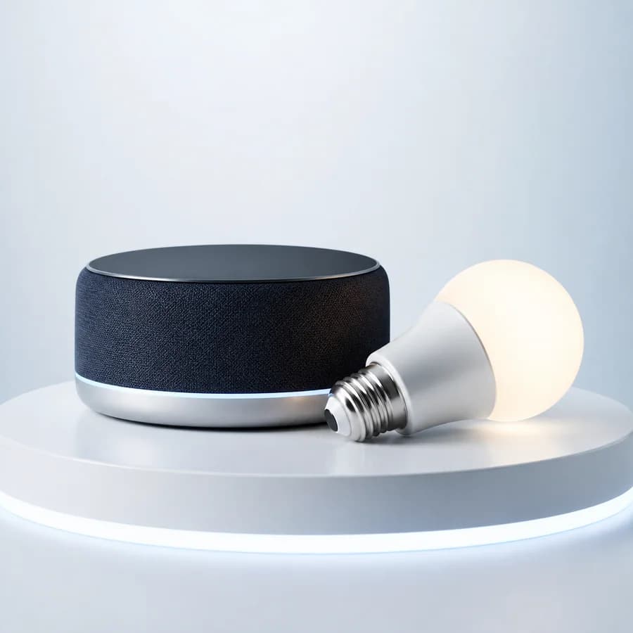 Connected home Smart Speaker & Connected Bulb